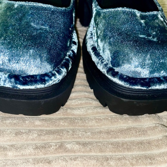 New Circus by Sam Edelman Blue Velvet Nellie Mary Jane Platform size 6.5/8 💙 - Picture 7 of 15